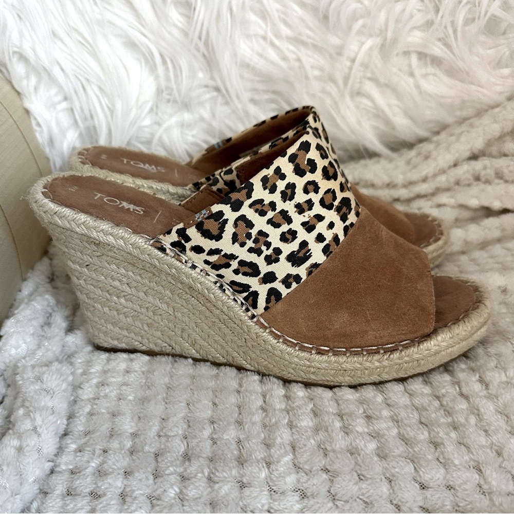 TOMS cheetah espadrilles